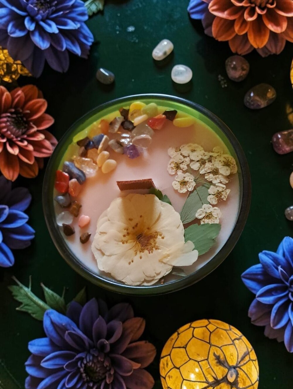 Hand Crafted , Wicked Worthy Wax, Internal Garden Web 4 oz candle